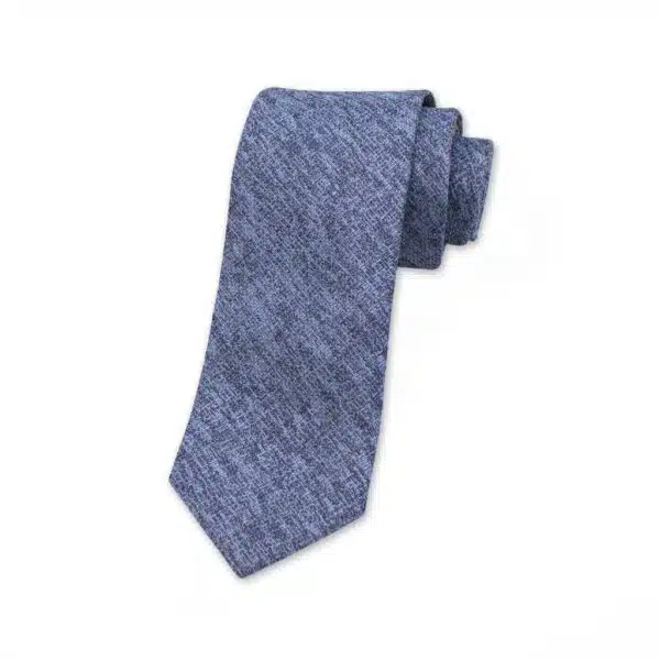 Krawatte Blau mit Webstruktur