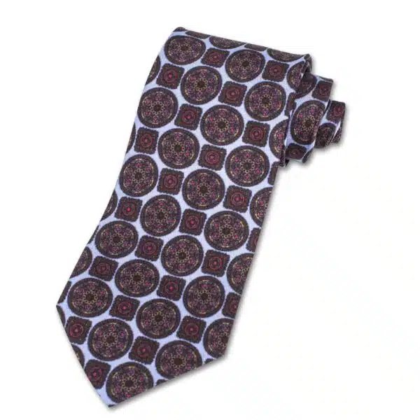 Krawatte mit Medaillon Print