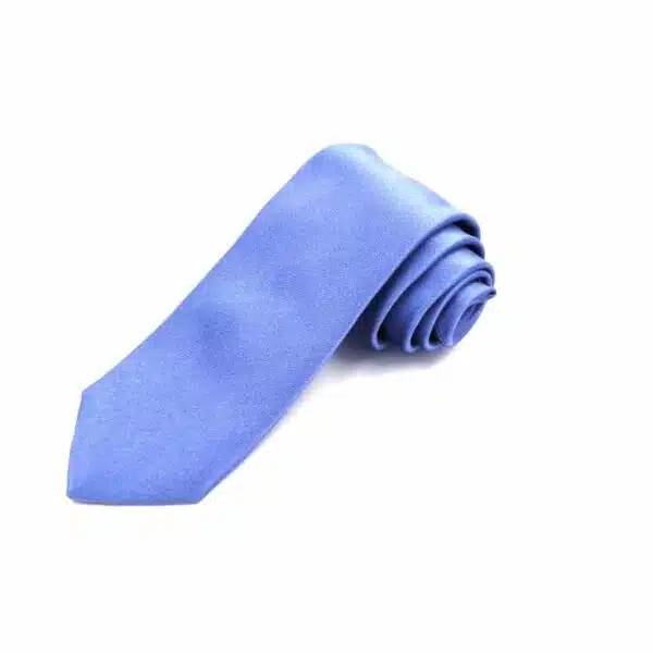 Krawatte aus Satin in Lavendelblau